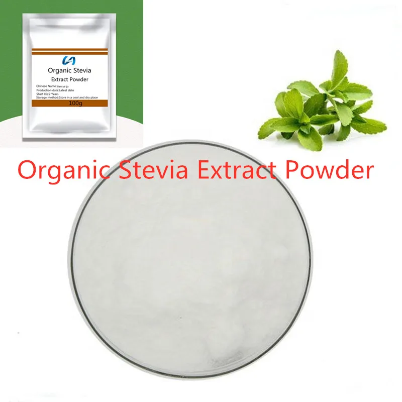 

Hot selling 100% pure Organic Stevia Extract Powder, zero calories, natural sweetener, help eliminate excess fat