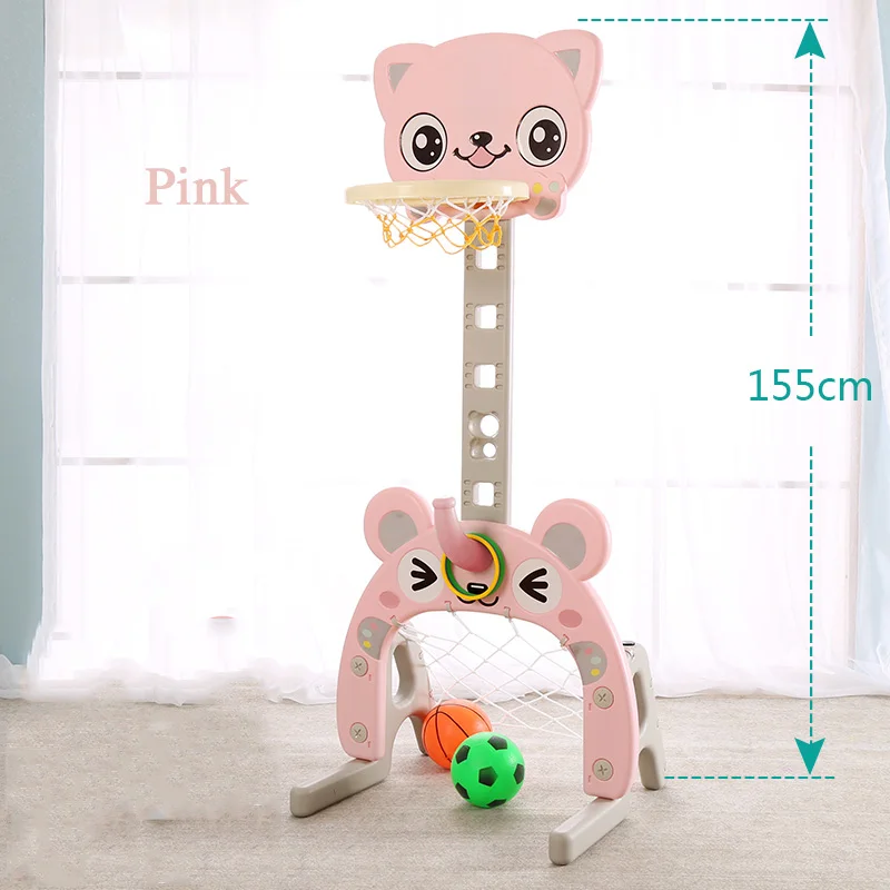 Baby Shining Toy Basketball Hoop Baby Sports Toys Basketball Stands Sports Kids Height Adjustable Kids Goal Hoop Baby Fit