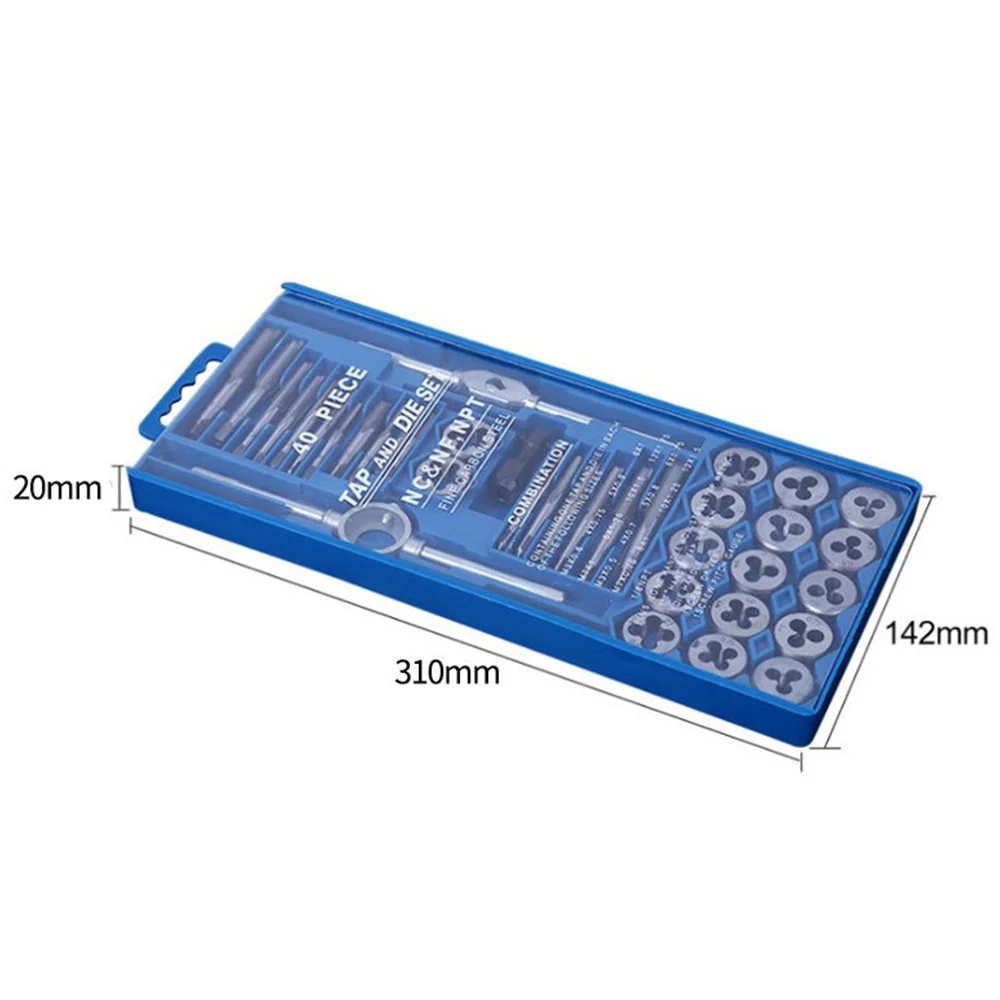 

Autojack Metric Tap And Die Set 40 Pcs Professional Split Dies Wrench Steel Case