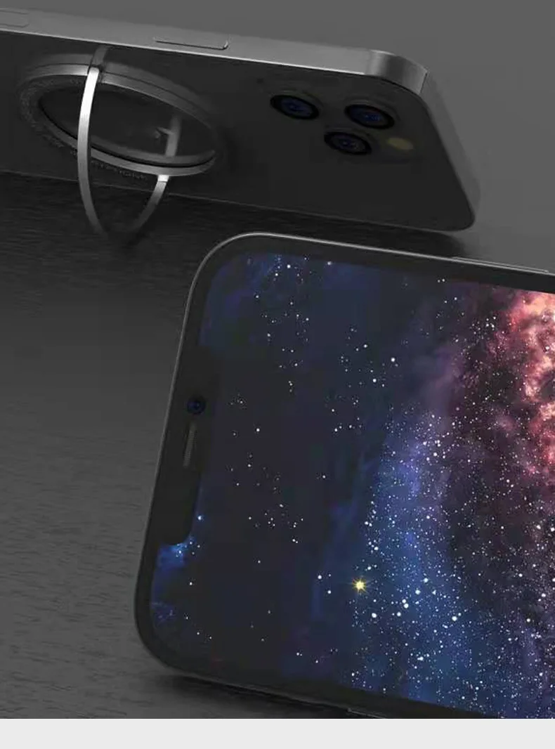magnetic ring phone holder portable round metal business lazy stand foldable desk stable bracket for tablet samsung iphone 12 free global shipping
