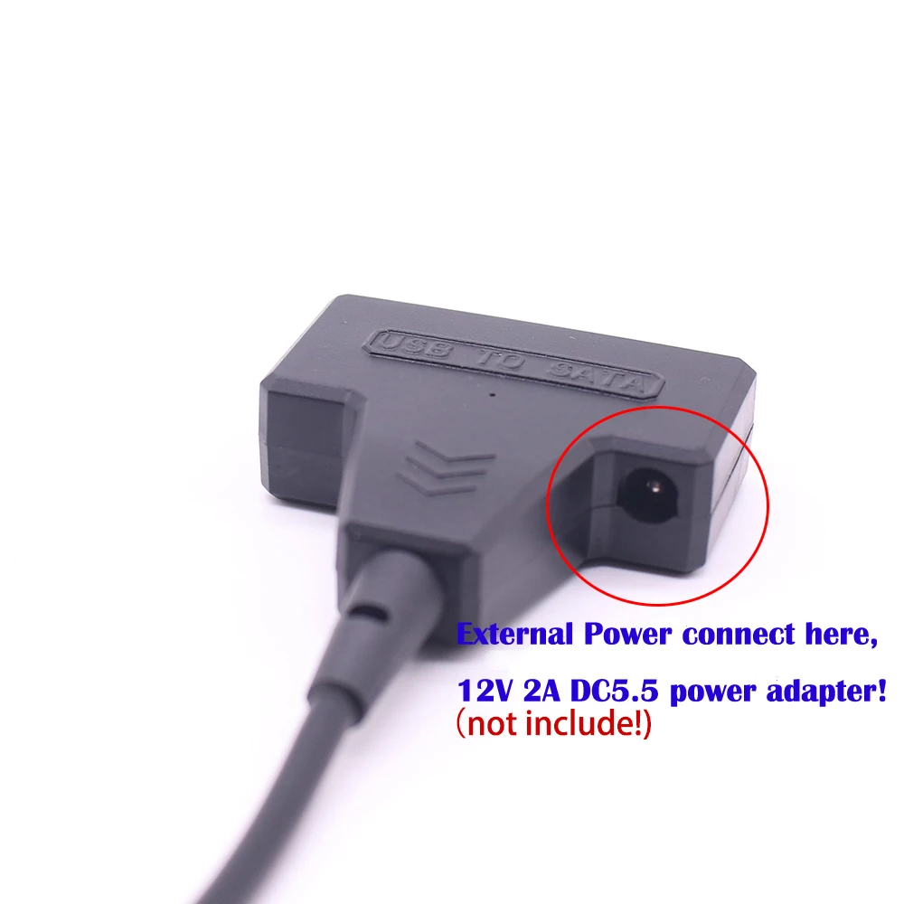 USB 2 0 на Sata адаптер внешнего Мощность жесткий диск SATA конвертер кабель для 5/3 5