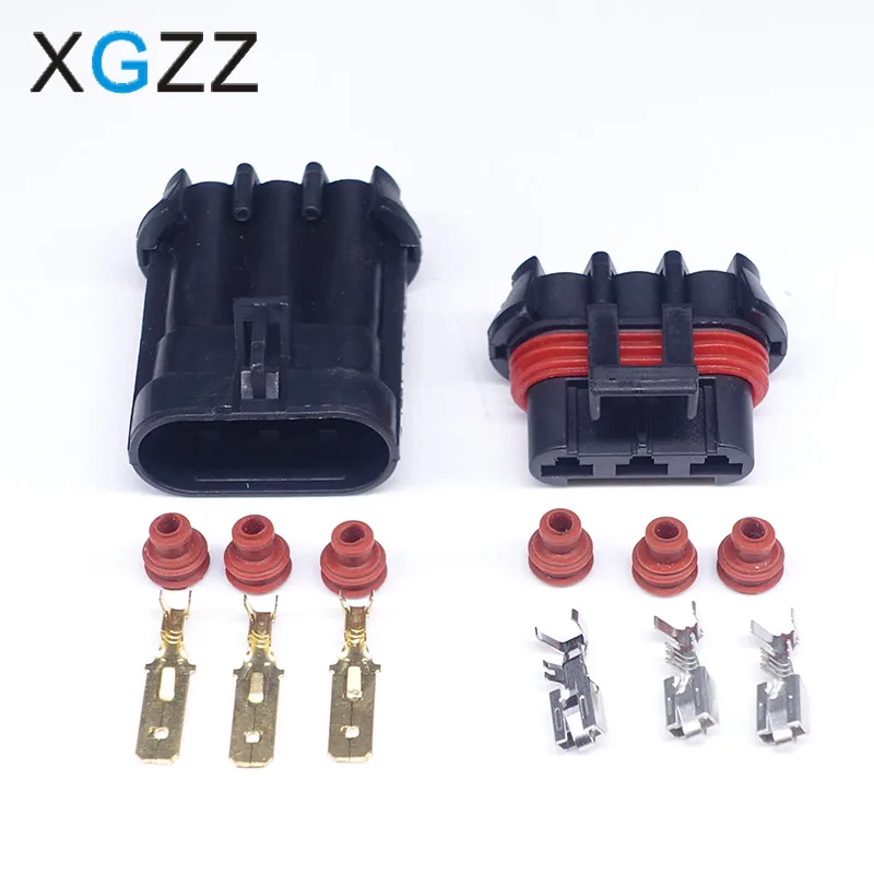 5 комплектов 3-контактный водонепроницаемый женский и мужской разъем вентилятора