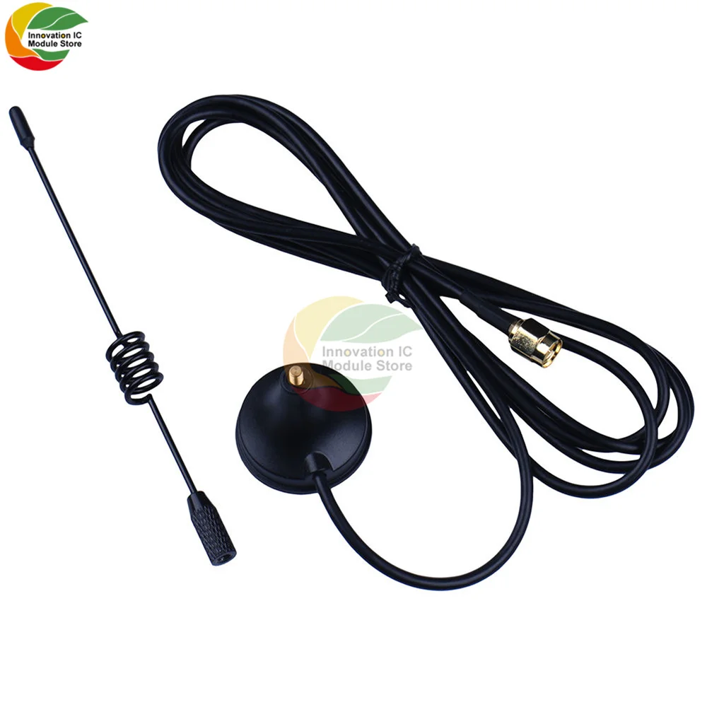 Антенна Ziqqucu GSM GPRS WCDMA 5dBi RG174 кабель 3 м SMA многочастотный 433 МГц 2G 3G всенаправленная