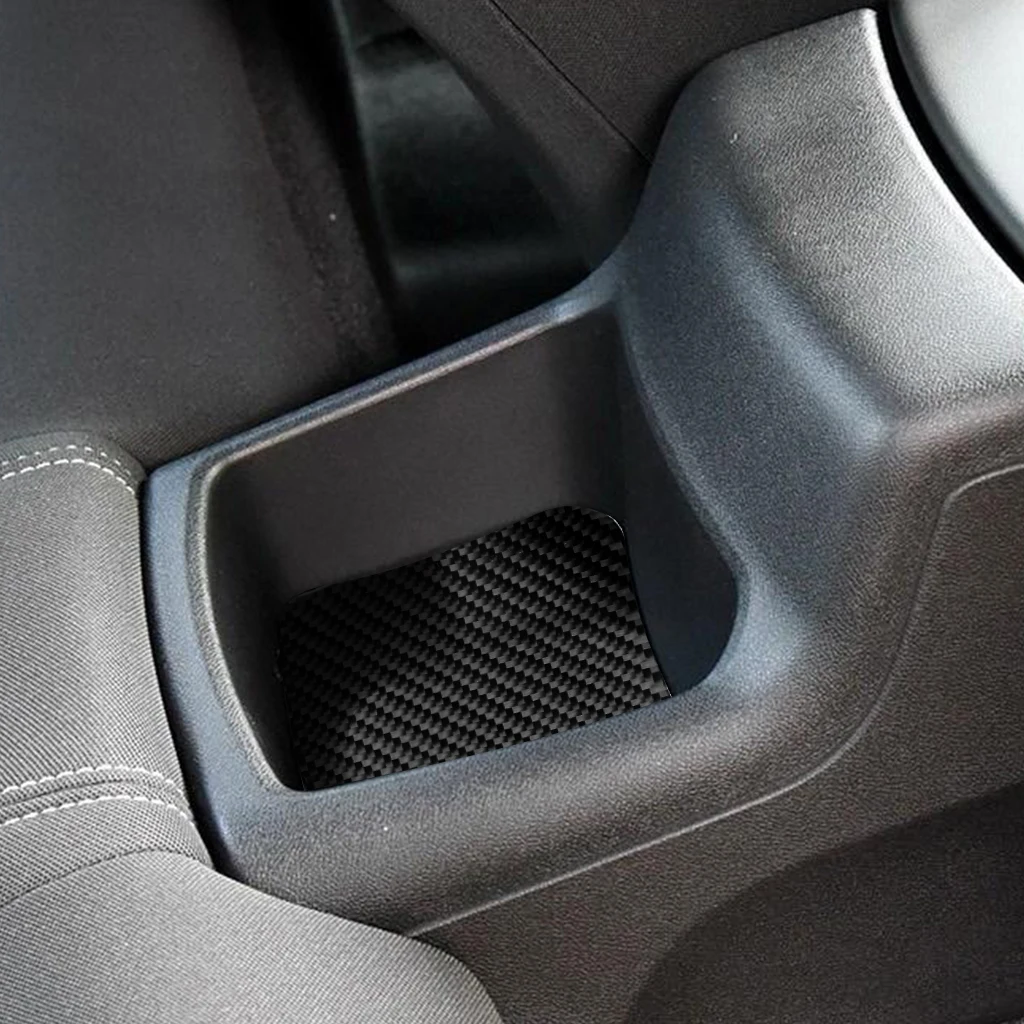 

Hi-end High Quality Real Carbon Fiber Car Auto Rear Seat Storage Box Sticker Interior Sticker Trim Set For Chevrolet Camaro