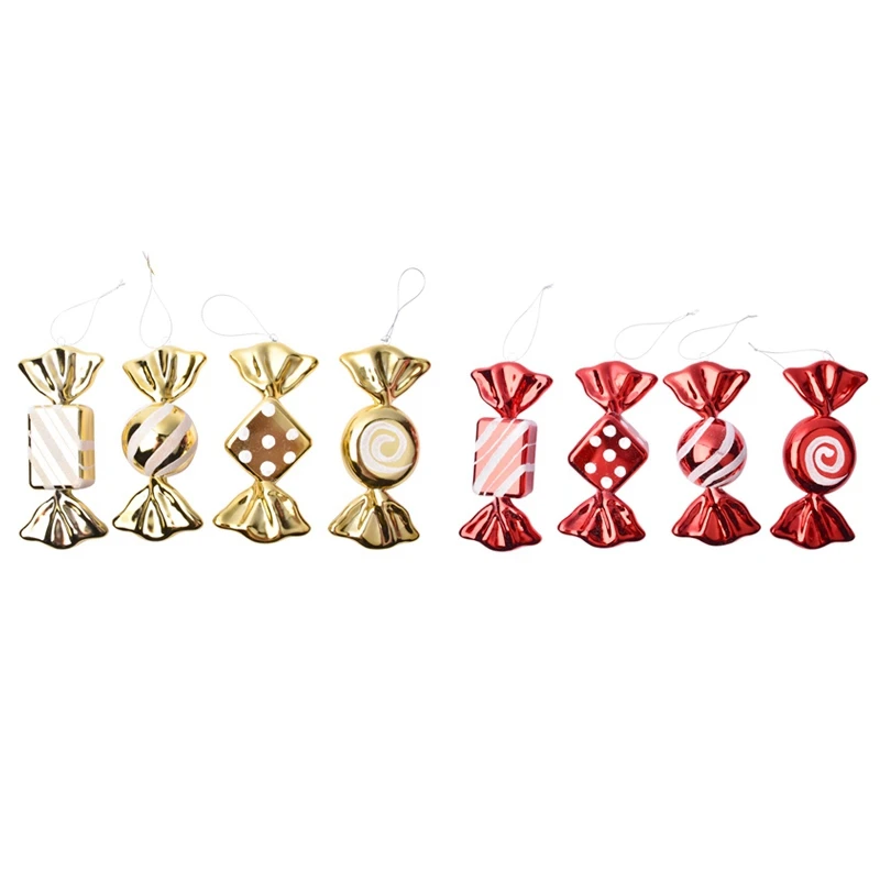 

Christmas Candy Decoration Pendant Painted Series Christmas Candy Ornaments Layout Scene Props