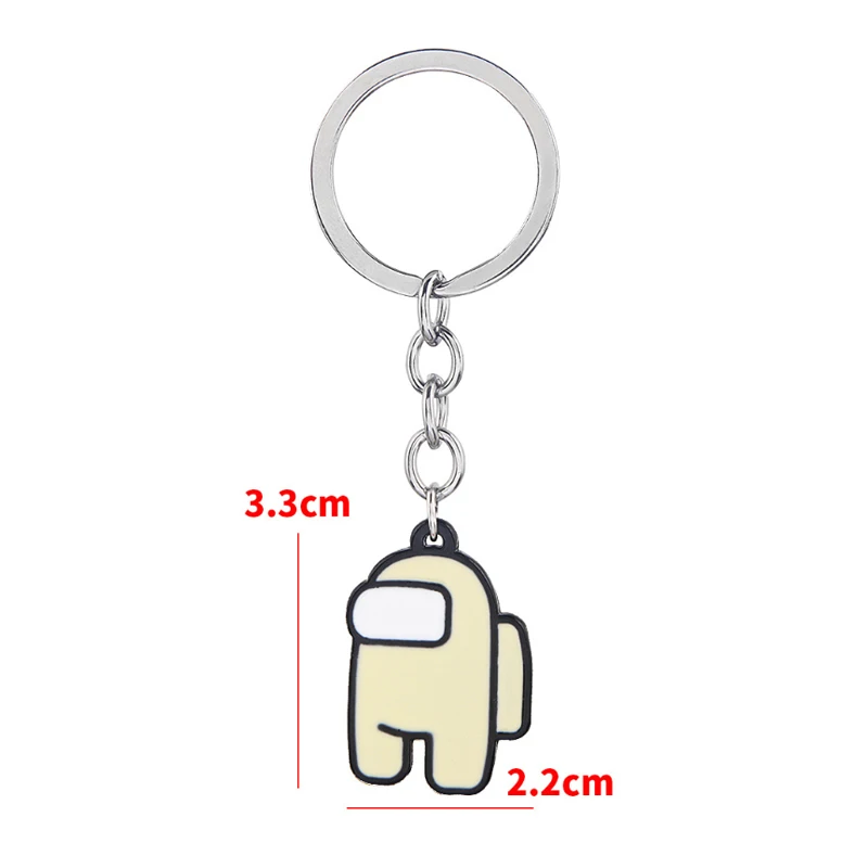 

Games Among Us Keychain Acrylic Metal Colourful Keychains For Car Keys Decoration Accessories Toys Accessories Gift Dropshipping