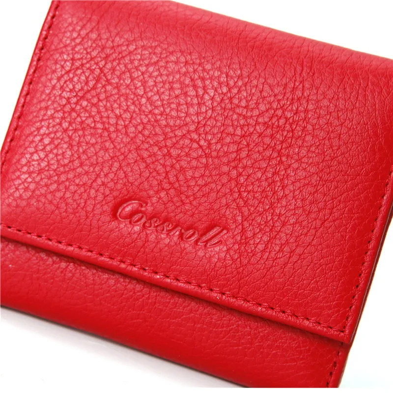 Женский кошелек из натуральной кожи короткий женский Мини женские кошельки