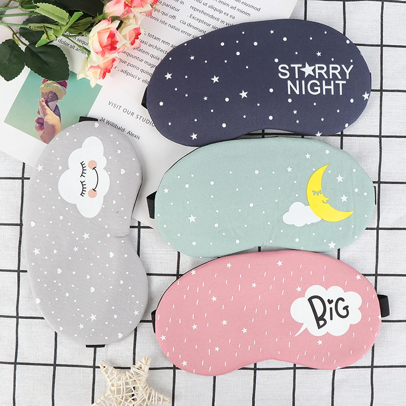 

Travel Eye Band Sleeping Aid Kids Blindfold Sleeping Mask Creative Funny Eyepatch Sleep Mask Cute Cotton Cartoon Eye Cover