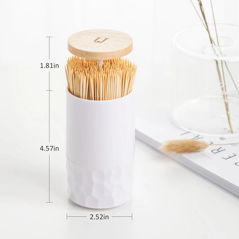 JORDAN & JUDY Automatic Pop-Up Cotton Swabs Toothpick Holder | Дом и сад