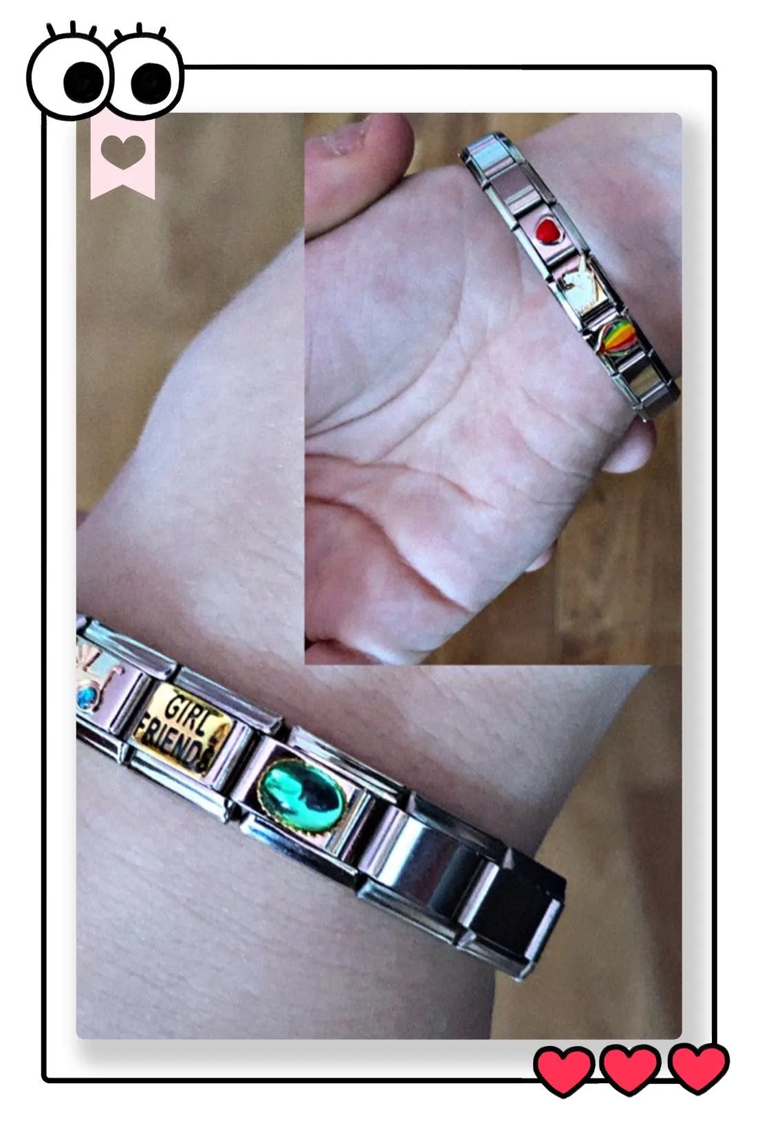 Fyour 9 мм ширина ювелирных изделий итальянский браслет амулеты оригинальный