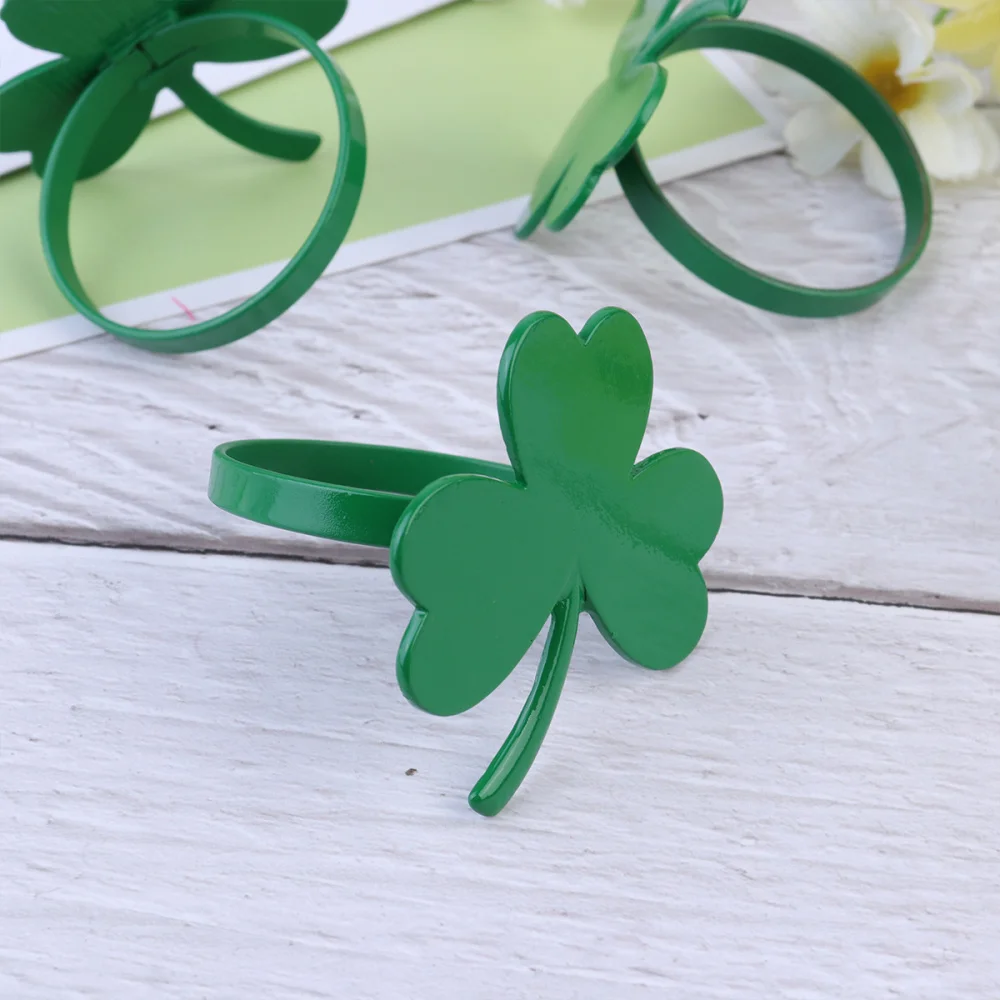 8 шт. День Святого Валентина Творческий кольца для салфеток Отель в форме листов