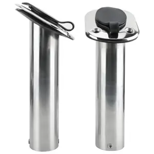 Держатель для удочки в стиле скрытого монтажа, 2 шт., с пластиковым вкладышем, для держателей для лодок, автодомов, кемперов, аксессуаров для морских лодок и яхт