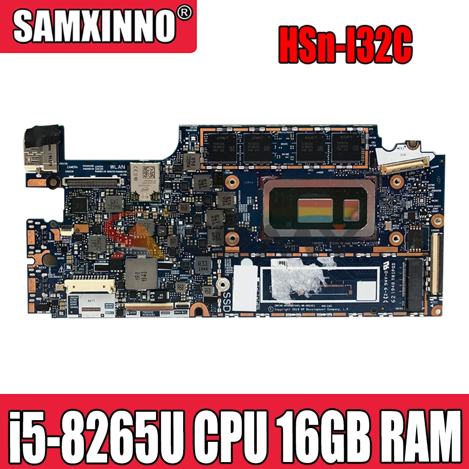 

Материнская плата Akemy для ноутбука HP Elite Dragonfly HSn-I32C 6050A3074401-MB-A02, материнская плата W/ i5-8265U / i5-8365U CPU + 16GB RAM