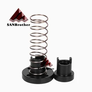 T8 пружинная гайка для устранения зазора, гайка для 8 мм Acme, винты с резьбой, запасные части для 3D-принтера CNC