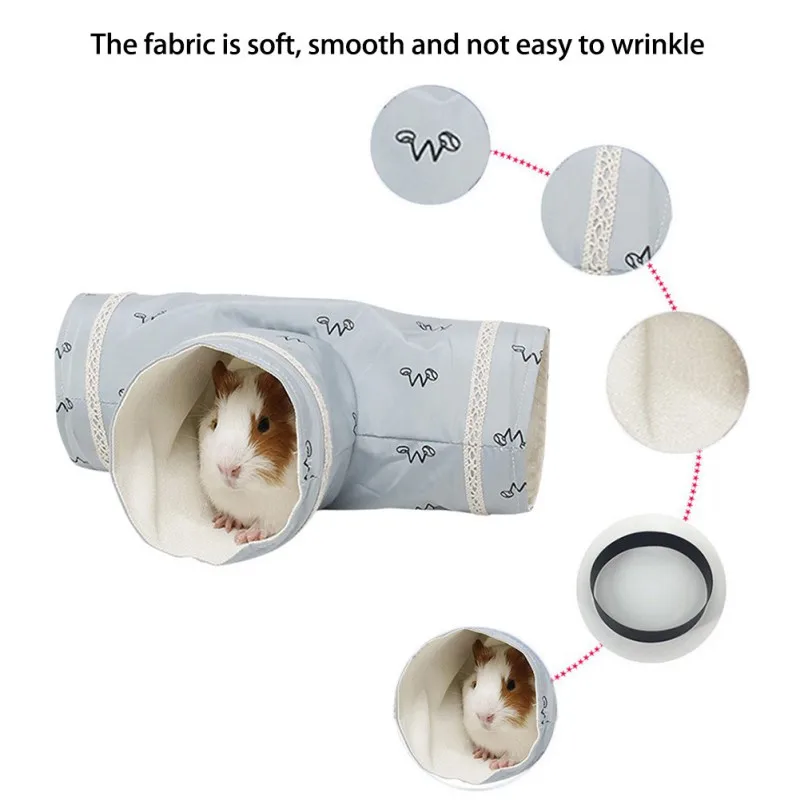 Маленький туннель для животных трубы Гвинея свинка хомяк трехкомпонентный