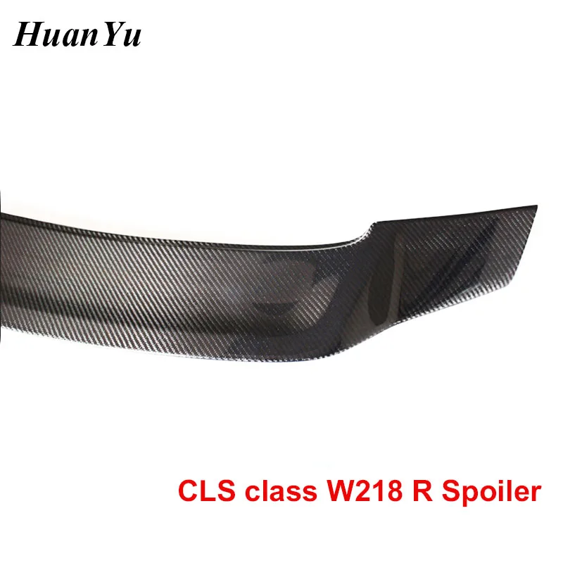 W218 R спойлер на багажник из углеродного волокна для Mercedes benz CLS Class 2011 2016 глянцевые