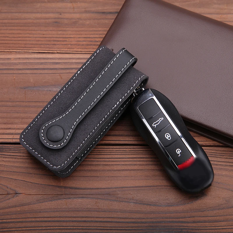 Автомобильный кошелек для ключей, мужской держатель для ключей porsches, защитный чехол для ключей с дистанционным управлением для Macan Panamera, модный брендовый чехол для ключей, сумка