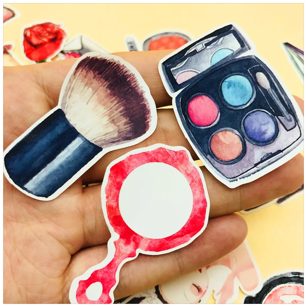 37 шт./пакет модная Косметика для макияжа наклейка губной помады сделай сам