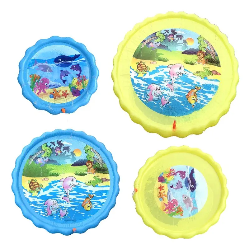 

Inflatable Spray Water Cushion Kid Summer Play Water Mat Lawn Game Pad Sprinkler XXFE