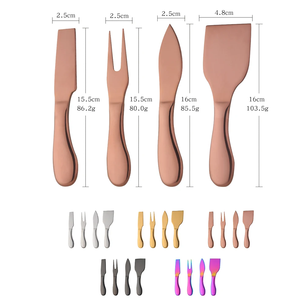 Набор ножей для сыра из нержавеющей стали 4 шт./компл. кухонная утварь слайсер