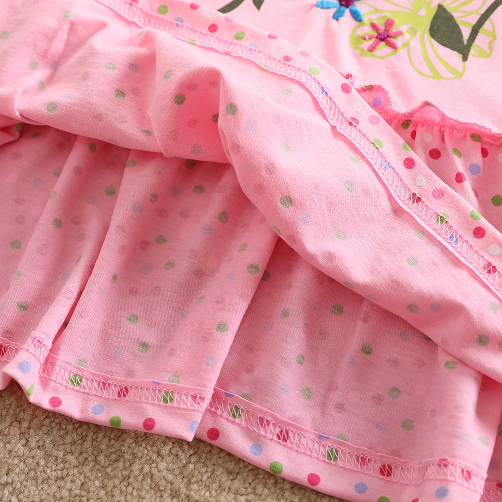 Длинное платье для девочек детское с цветочным кружевом и длинным рукавом