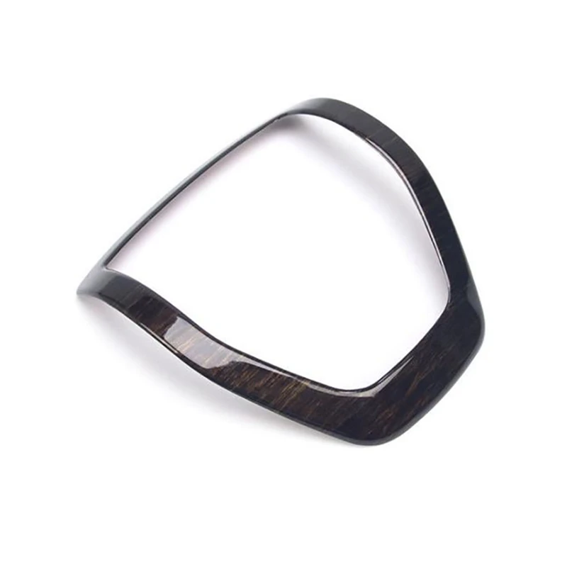 

For Ford Ranger Everest Endeavor 2015-2021 Car Steering Wheel Frame Decorator Cover Trim Accessories, Wood Grain