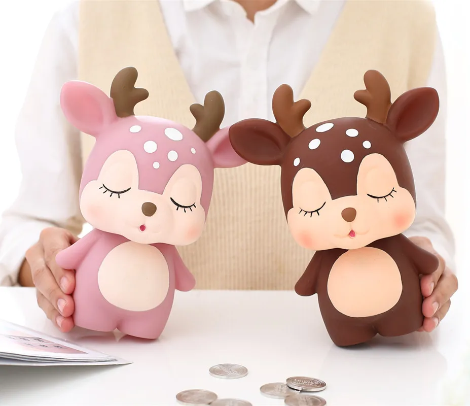Милый олень Копилка Мультфильм Креативный прекрасный подарок сохранение