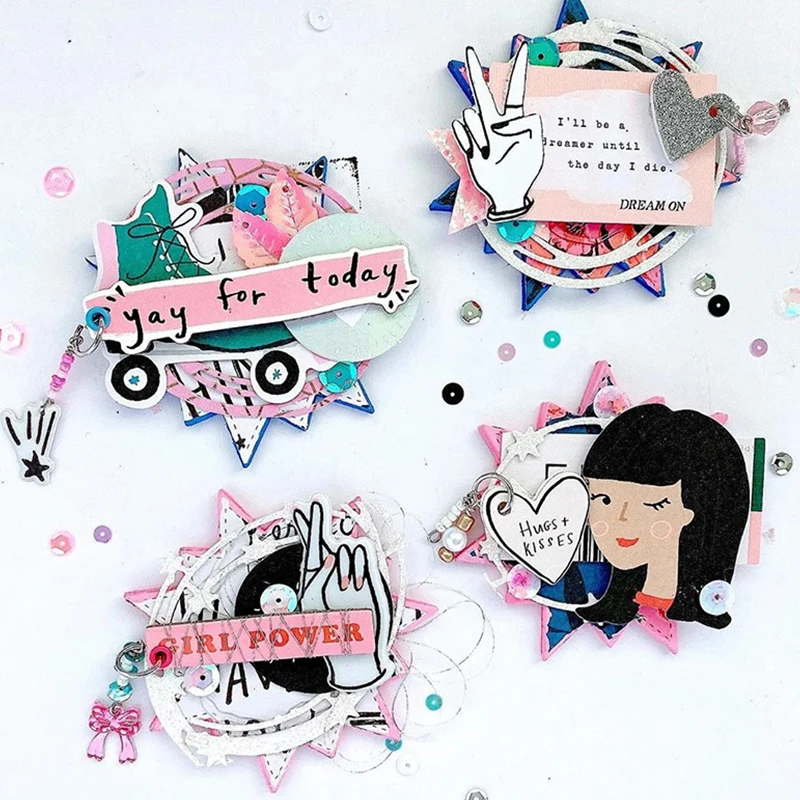 Набор звездочек Panalisacraft металлические режущие штампы для скрапбукинга альбом