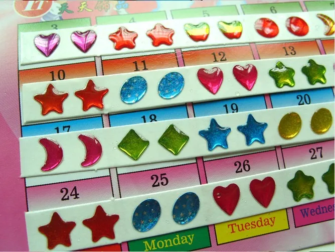 60 шт./лист детские наклейки для ушей|Наклейки творчества| |