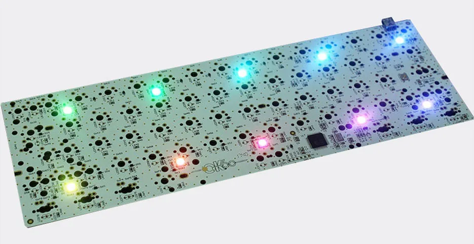 GH60 DIY Матовый Акриловый чехол с ЧПУ корпус с ЧПУ пластины PCBA стабилизаторы для 60% мини механическая клавиатура