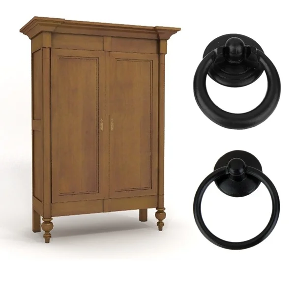 2 шт. Винтаж кольцо ручка двери ящика комод шкаф Кольцо Потяните ручки