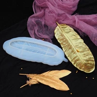 diy crystal epoxy mold feather wings silicone tray ab glue european style dish plate silicone mold