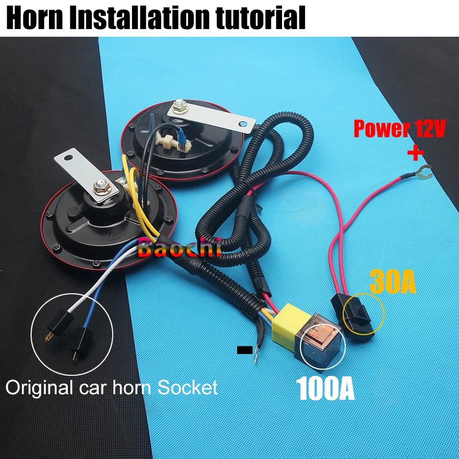 12V Universal Vehicle Horn AUTO Loudspeaker Siren Loud Electric Car Signal for VW BMW Audi Honda Nissan Ford Toyota | Автомобили и