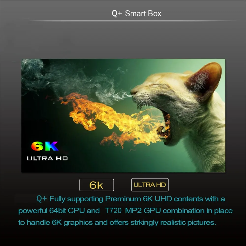 H6 6K Smart tv Box Android 9 0 4 Гб 64 ГБ 32 четырехъядерный USB3.0 беспроводной H.265 wifi 2 4G