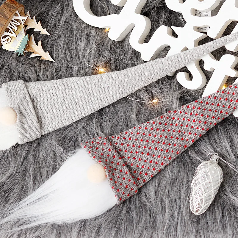 Рождественское украшение для винной бутылки Adornos серое покрытие кухни на Новый