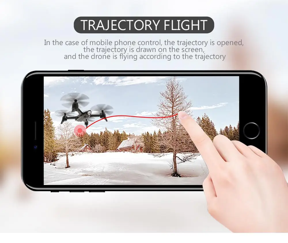 Kuulee SG106 Drone 2.4Ghz 4CH WiFi FPV Optical Flow Dual 720P HD Camera RC Helicopter Follow-up Headless Quadcopter Selfie | Игрушки и