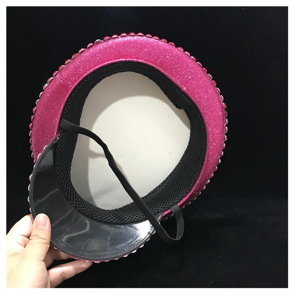 Женская модная аутентичная розовая полицейская шапка с металлическим корпусом