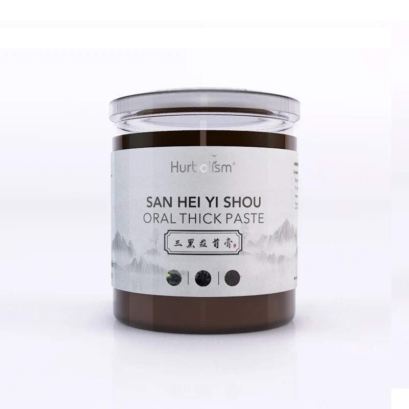 

Hurbolism San Hei Yi Shou Oral Thick Paste, Bright black hair, Promote hair growth, Improving Body Microcirculation, 300g