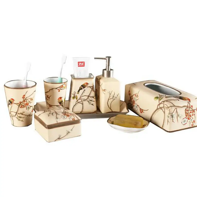 Красивая ручная краска коллекционный домашний декор дозатор мыла фарфоровая