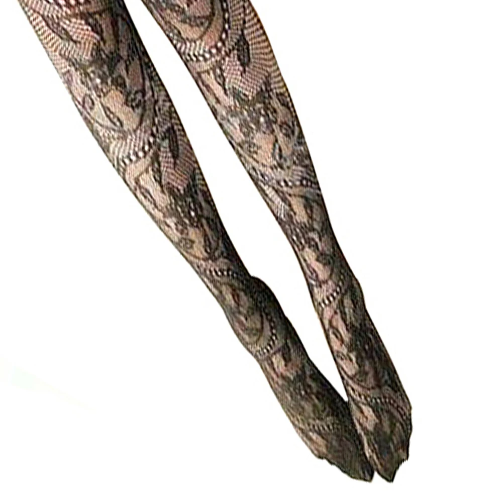 Новинка 2021 женские пикантные прозрачные кружевные сетчатые колготки с узором