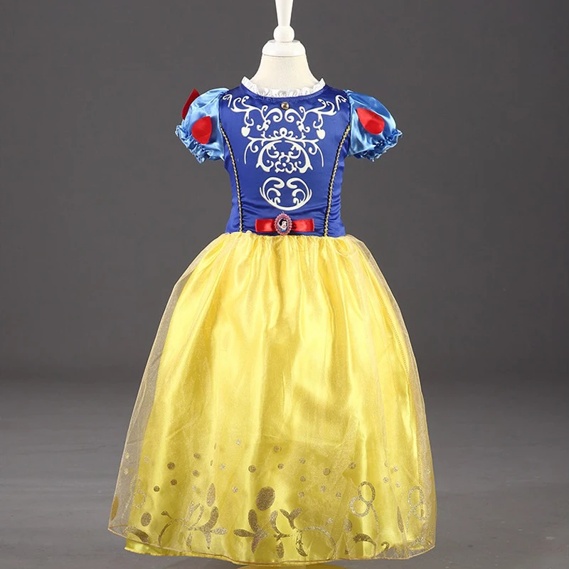 Детские летние костюмы для косплея платья принцесс на Хэллоуин Рождество