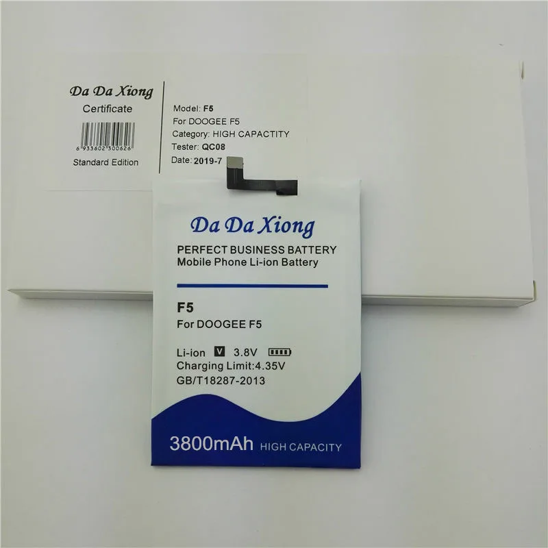 For DOOGEE F5 Battery 3800mAh New High Quality Batterie Bateria Accumulator |