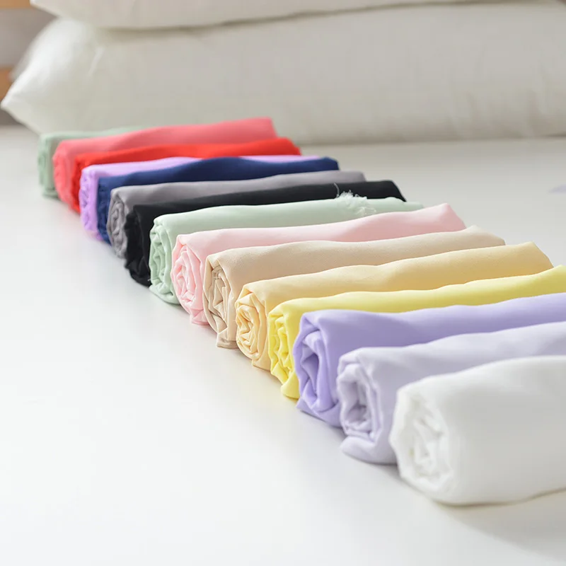 Шифоновая юбка с жемчужинами однотонная летняя 150x50 см одежда на подкладке из