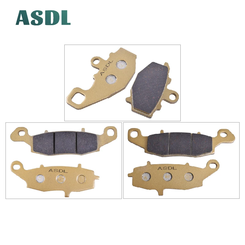 Front and Rear Передние и задние тормозные колодки для Kawasaki KLE 650 KLE650 Versys 07-13 ER6F ER-6F ER6N ER-6N 06-13 Z750 Z750S ZR750 04-07 GPZ1100 - Цвет: Front and Rear
