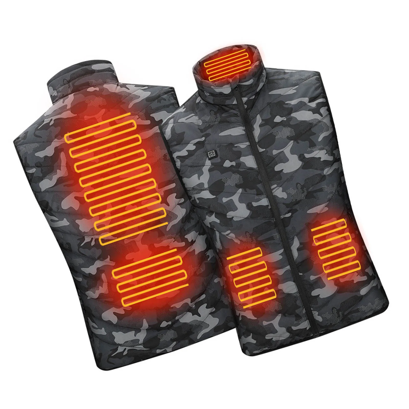Графеновый 5-9-зонный жилет с подогревом для мужчин и женщин мужские жилеты