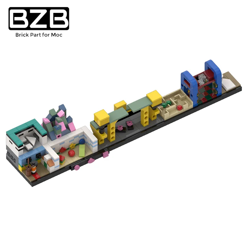 

BZB MOC SQUID Skyline Architecture Building Blocks Kit 90748 Korean Hot Game Survival Adventure Bricks Model Kids Brain Toy Gift