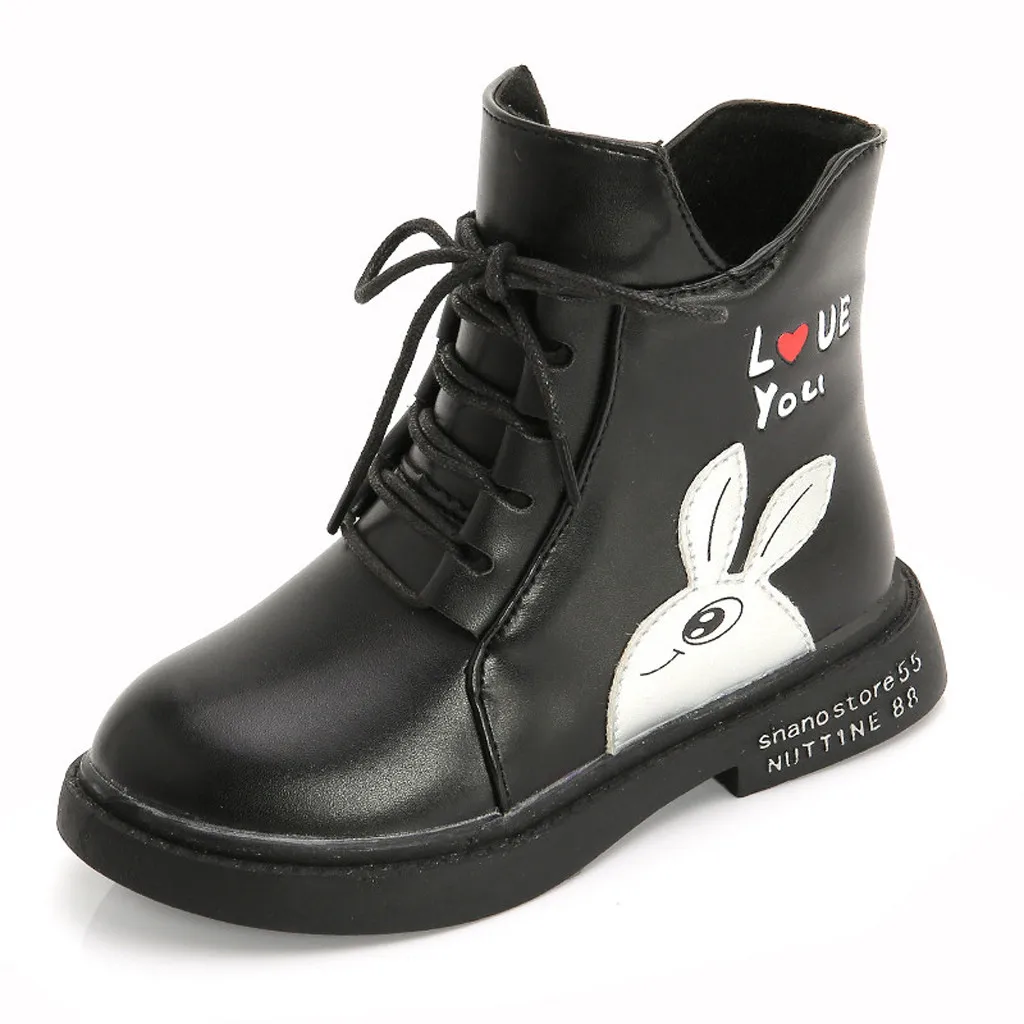 winter boots Children Baby toddler girl boots princess Cartoon Shoes Leather Winter Cotton Warm winter boots kids#Y3