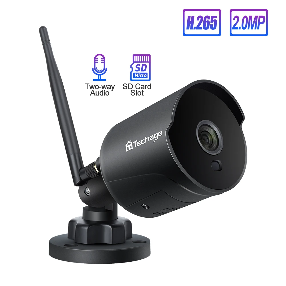 Techage wifi уличная IP камера 1080P Водонепроницаемая 2.0MP беспроводная безопасности