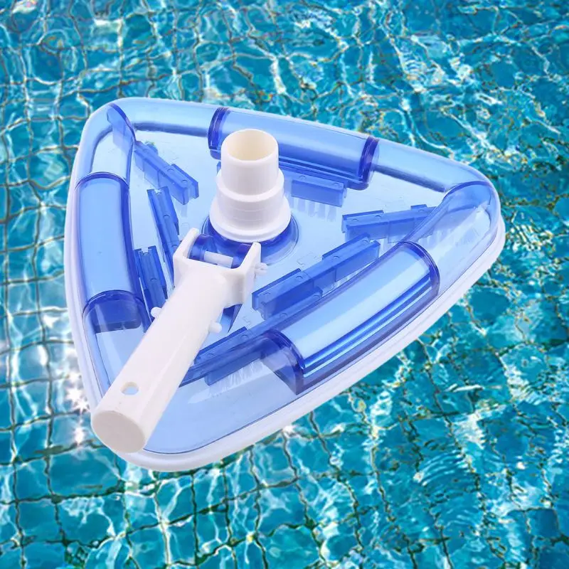 

Transparent Triangle Spa Vacuum Head Swimming Pool Surface Cleaning Tool