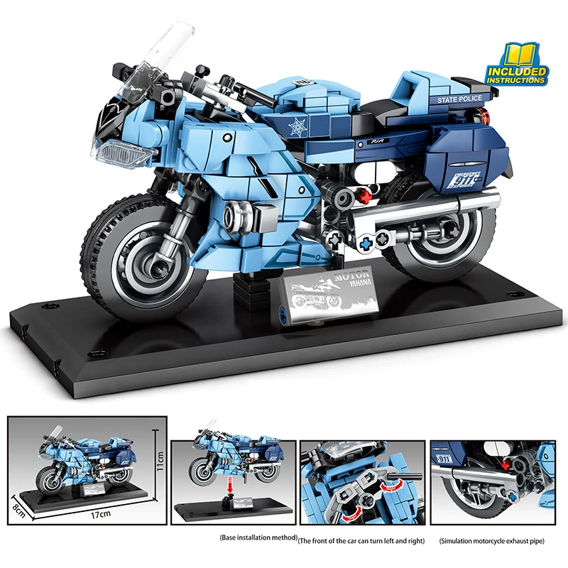 Конструктор Sembo мотоцикл городские транспортные средства гоночный автомобиль